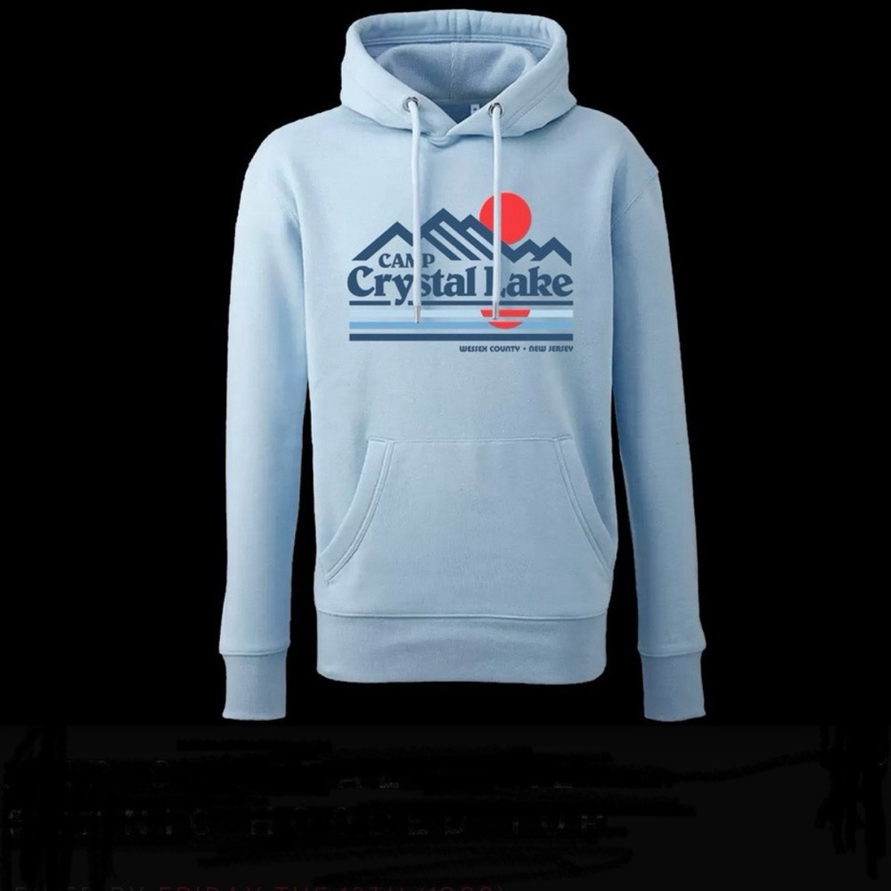 Crystal Lake Gray Hoodie inspired by Friday the 13th - cozy movie sweatshirt